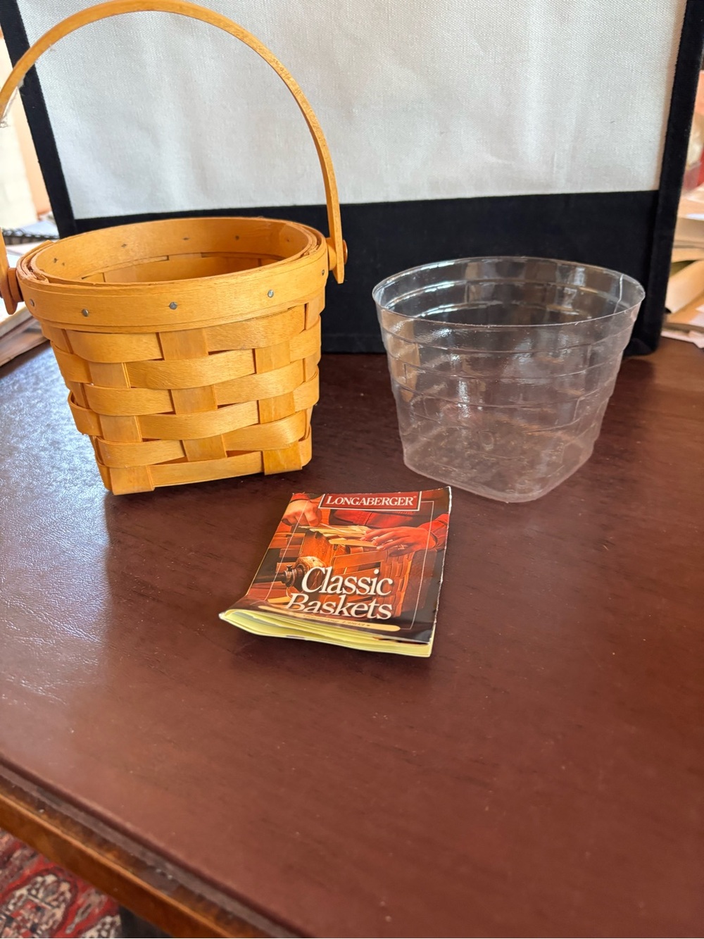 Longaberger Vintage NWT 1995 5 “ Measuring basket with plastic protector
